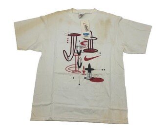 Vintage Mujer Nike Big Logo Camiseta Talla M Made in USA