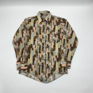 70s All Over Print Kmart Button Up Shirt