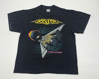 1987 Boston Third Stage Tour T-Shirt Size Large Made in USA