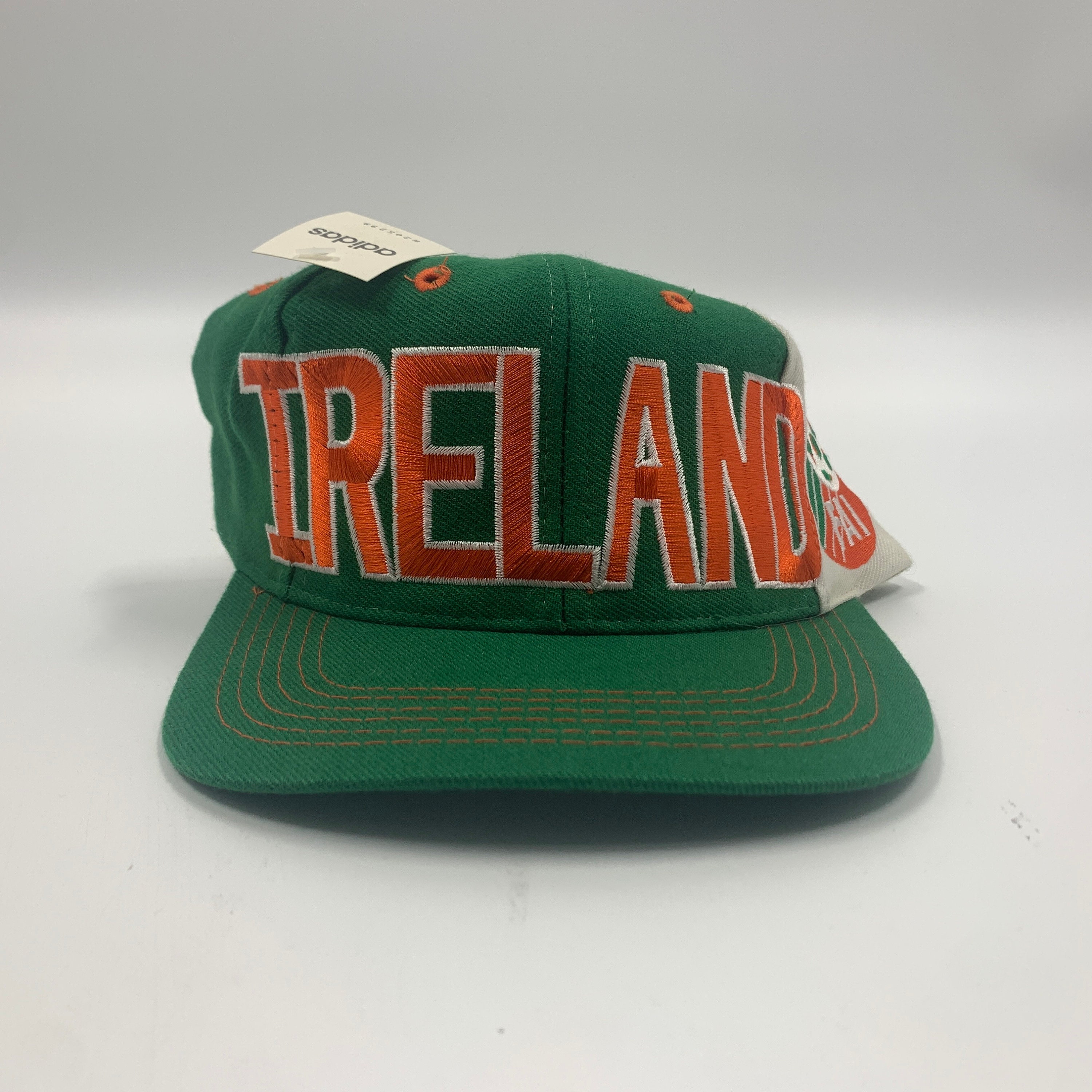 Vintage Adidas Ireland Soccer FAI Embroidered Snapback Cap Hat Ireland Vintage adidas Soccer FAI Football Association  main image 4