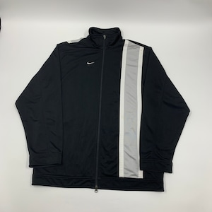 Black nike track jacket best sale