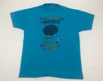 80s Funny Washington State Single Stitch Tourist T-shirt