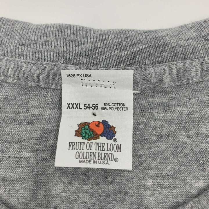 Vintage Gray Fruit of the Loom Single Stitch Pocket Tee Made