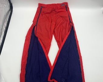 Red Patagonia forrado de lana nylon full zip pantalones de nieve talla m Made in USA