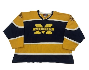 Vintage Michigan Wolverines V Neck Sweatshirt Size 2XL