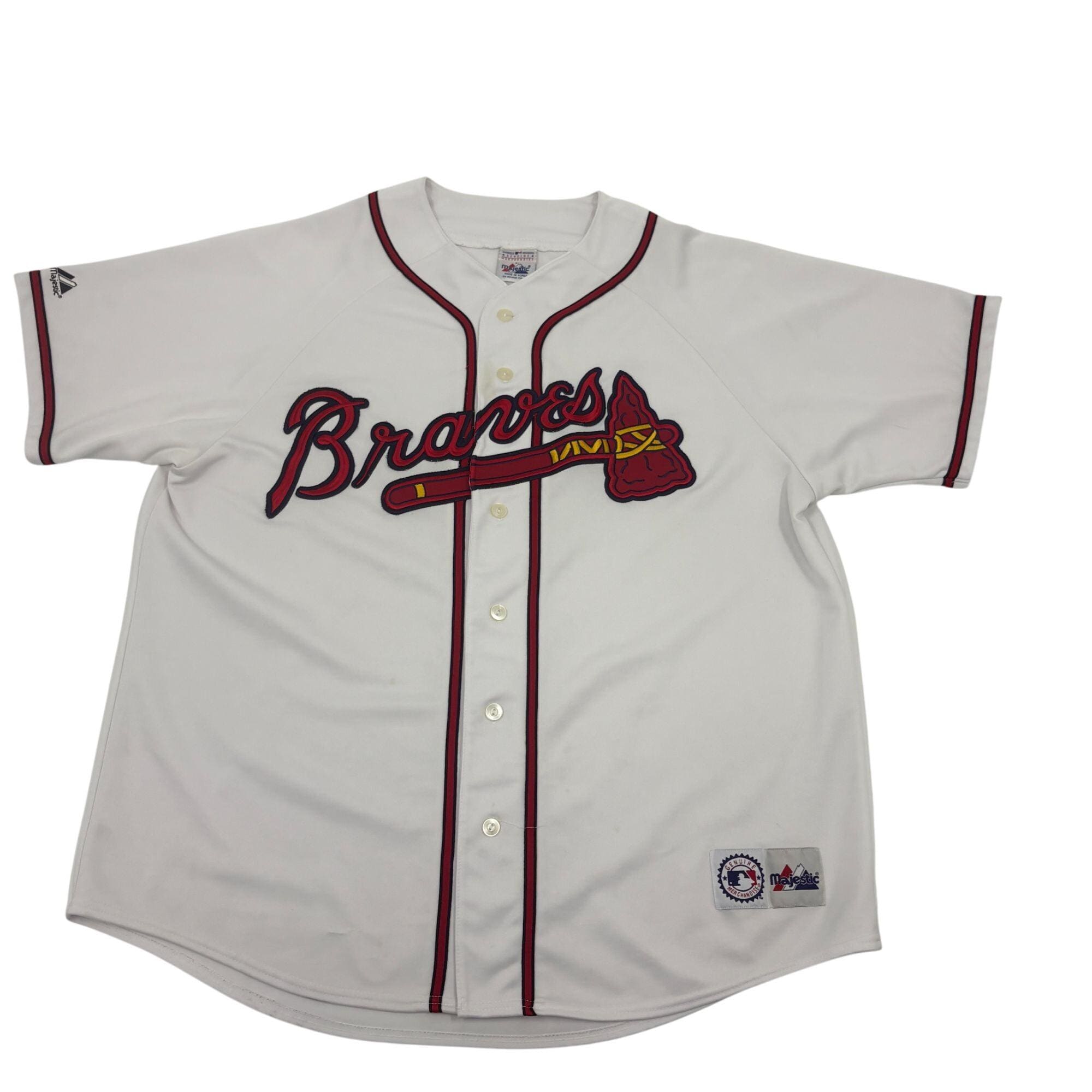 Vintage Majestic Atlanta Braves Tomahawk Jersey Size XL - Etsy