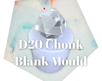 D20 Blank Dice Mould (33 mm)