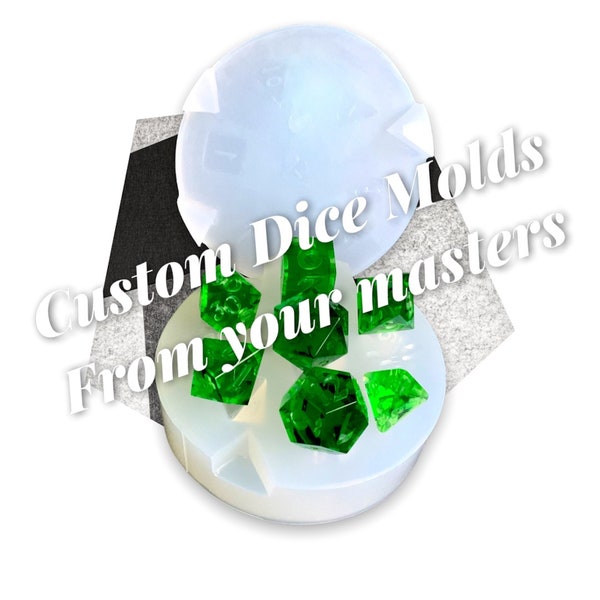 Custom Polyhedral DnD Slab Dice mould from your MASTERS