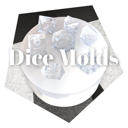 Tiny 7PCS Dice Mould Extra D4 various D4 Shapes Available Etsy