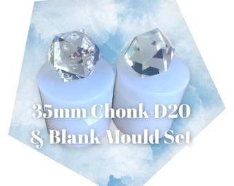 Chonk D20 mould (35MM) + Blank mould (33mm)