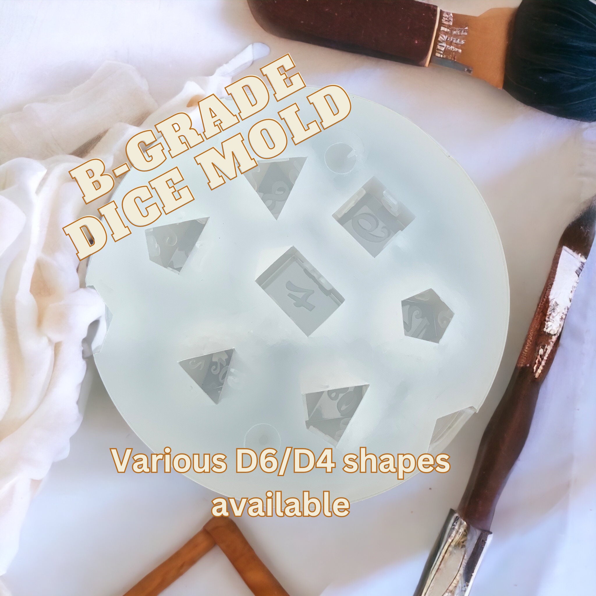 B-grade Dice Molds Flawed: ALL STYLES Druid Dice 