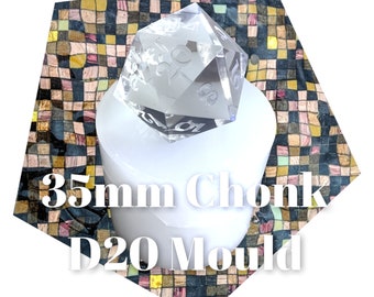 35mm Chonk D20 Dice Mold