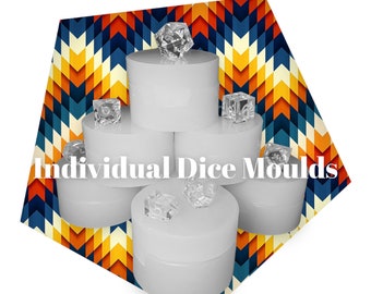 Individual Dice Molds- Various D4 and D6 Shapes available
