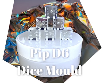 Pip D6 Dice Mould