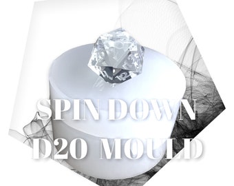 Spindown D20 Dice Mould (20 mm)