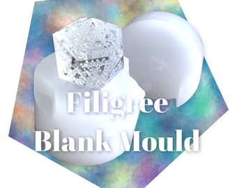 Filigree Blank Dice Mould (33 mm)