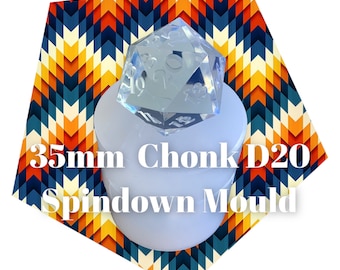 Chonk D20 Spindown Dice Mould (35 mm)