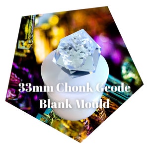 Chonk Geode Blank D20 Dice Mould (33 mm)
