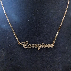 Caregiver Necklace, Caregiver Appreciation Gift, Special Gift For A Caregiver, Beautiful Necklace For A Caregiver, Caregiver Thank You Gift.
