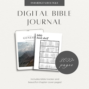 Digital Journaling Bible Planner Church Planner Digital Bible Study Journal iPad Tablet Goodnotes Journal Old New Testament KJV Bible Index image 4