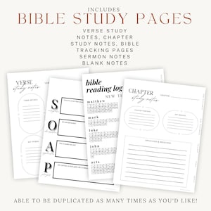 Digital Journaling Bible Planner Church Planner Digital Bible Study Journal iPad Tablet Goodnotes Journal Old New Testament KJV Bible Index image 5