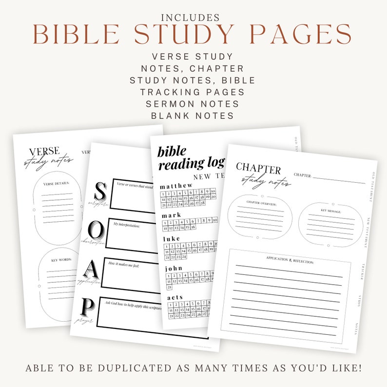 Digital Journaling Bible Planner Church Planner Digital Bible Study Journal iPad Tablet Goodnotes Journal Old New Testament KJV Bible Index image 5