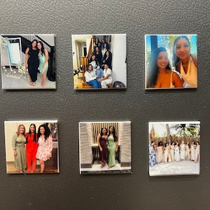 Custom Fridge Magnets Custom Photo Print Picture Keepsakes Wedding Favors Customizable Magnets Handcrafted Gift Personalized Gift for Family