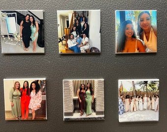 Magnets pour réfrigérateur personnalisés Impression photo personnalisée Cadeaux de mariage Cadeaux personnalisables Cadeau fait main Cadeau personnalisé pour la famille
