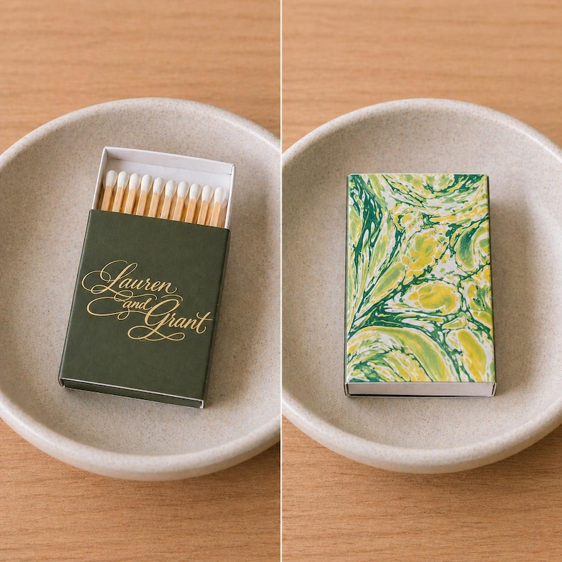 Custom Matchboxes Wedding Match Favors Match Boxes Candle Matches Party ...