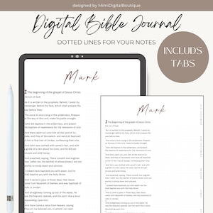 Digital Journaling Bible Planner Church Planner Digital Bible Study Journal iPad Tablet Goodnotes Journal Old New Testament KJV Bible Index image 3