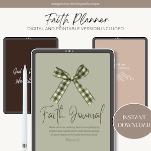 Faith Digital Planner 2025 2026 Undated Digital Planner 2025 Faith Planner Goodnotes Planner Bible Planner Church Planner Faith Templates