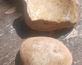 indian artifact grinding slate and stone