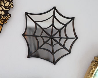 Spider Web Mirror, Silver, Spider's Web