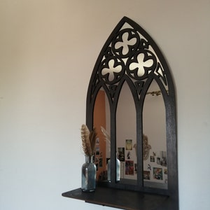 Gothic Candle holder, Arch Decor, Cathedral Shelf, Big Size