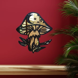 Specchio a forma di fungo Toadstool Magic Wall art