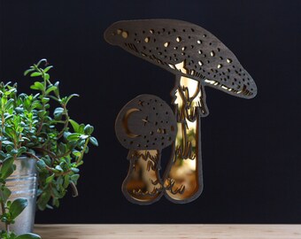 Pilz Spiegel Totenhaube Zauberhafte Wandkunst
