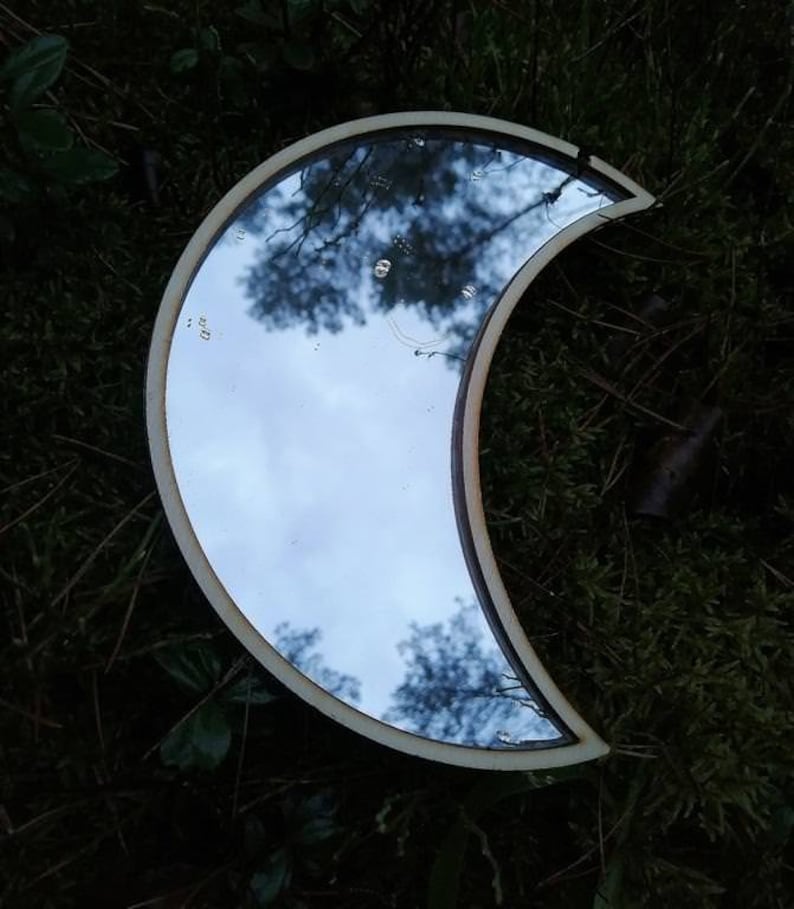 Moon Phase Mirror Set, Wall Home Decor, Boho image 5