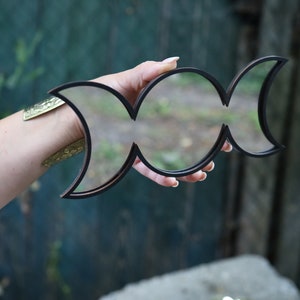 Triple Goddess mirror, Moon phases mirror, Triple Moon