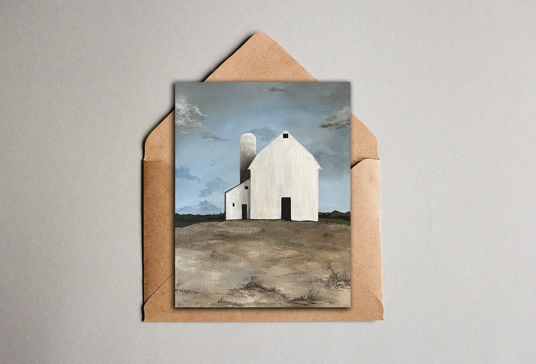 Notecards | Majestic White Barn | Blank Inside | 8 Set - Etsy
