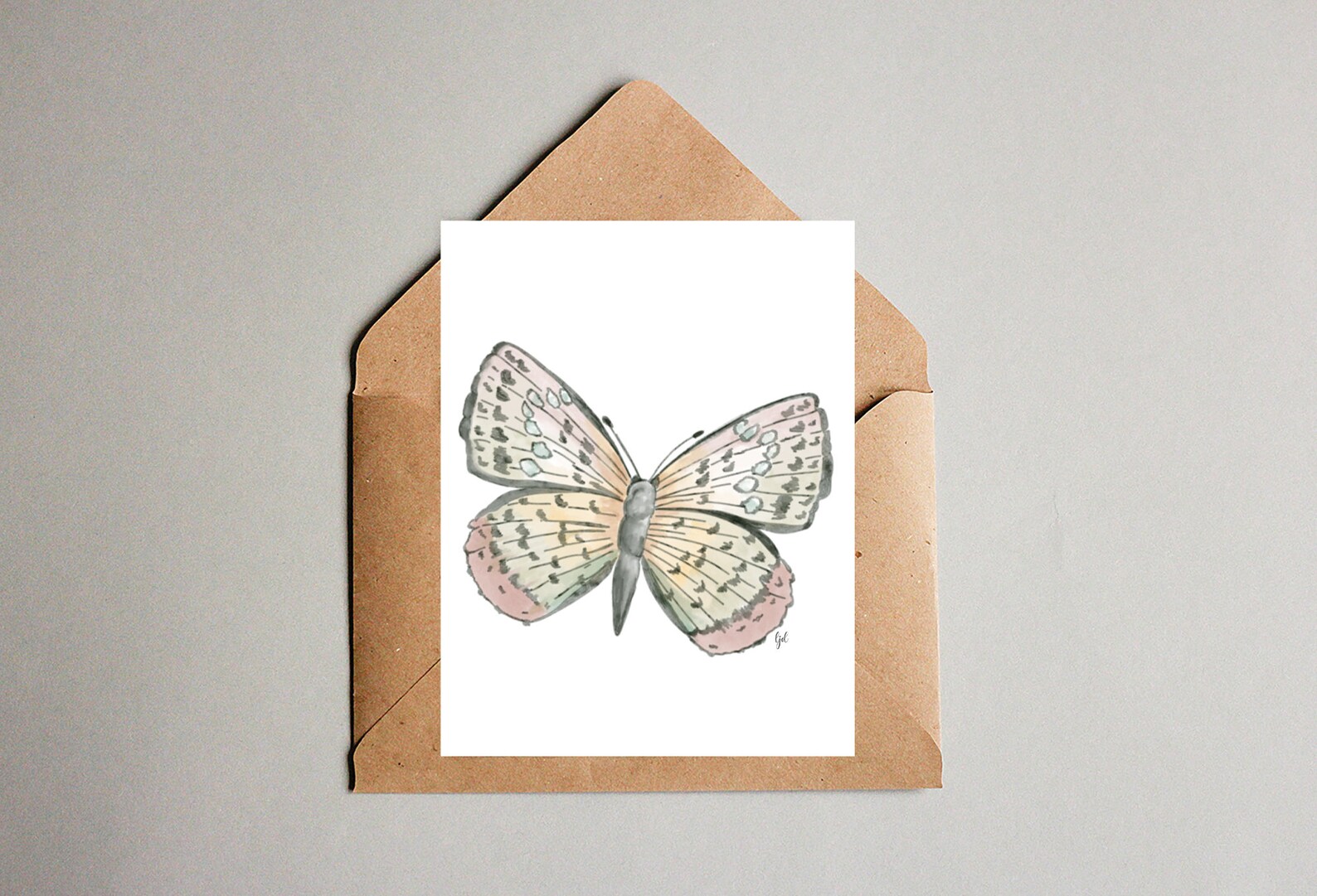Butterfly Notecards | Blank Inside | Original Art | Greeting Card | Set ...