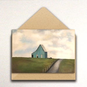 Farm Notecards | Cows | Barn | Pasture | Blank Inside | Original Artwork | Set of 8