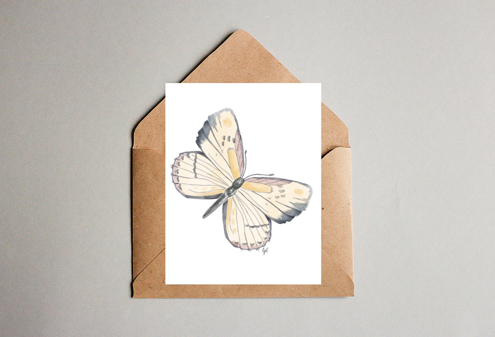 Butterfly Notecards | Blank Inside | Original Art | Greeting Card | Set ...