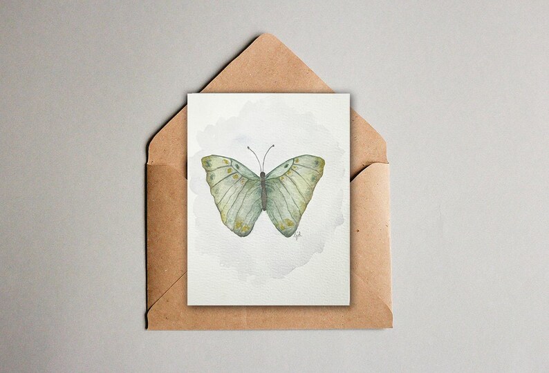 Colorful Butterfly Notecards | Blank Inside | Original Art | Greeting ...