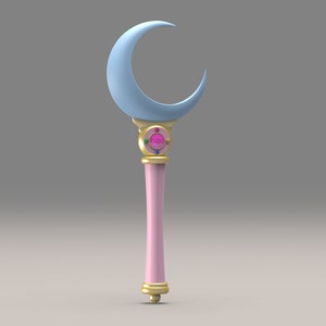 Sailor Moon - Moon Stick - Crystal Series version [3D Print STL Files]