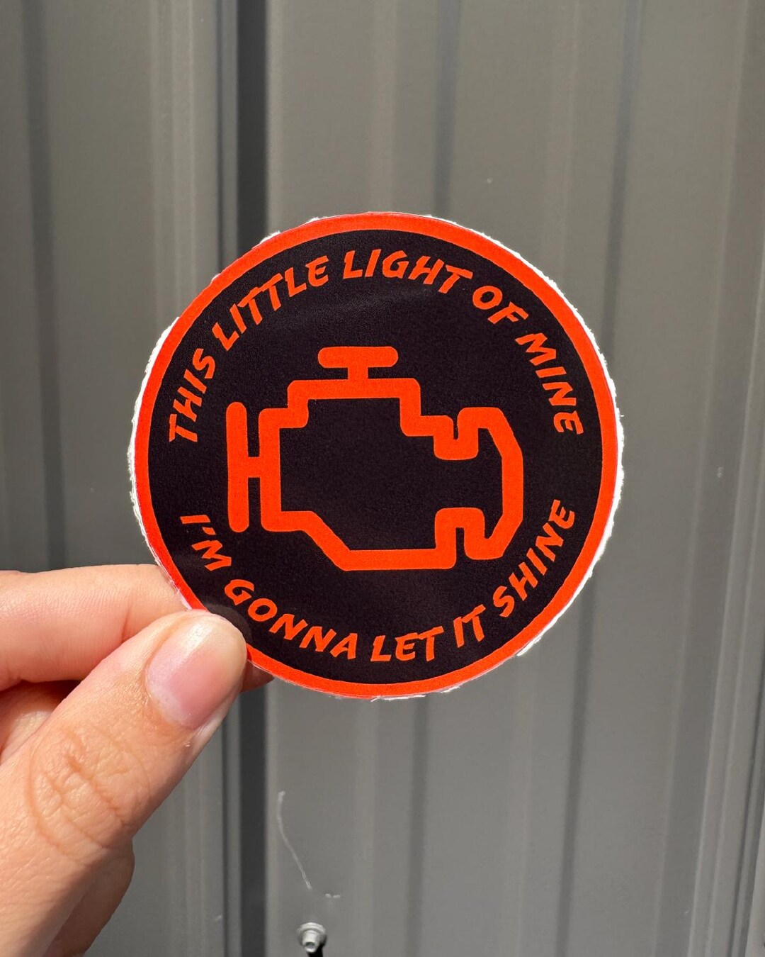Check Engine Light Sticker Decal Funny - Etsy