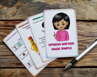 Opinion Writing fun learning tool for young writers, elementary writing help, opinion writing help for struggling writers