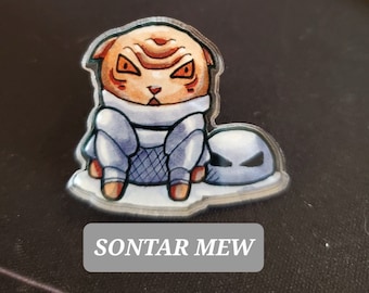 Sontar Mew Acrylic Pin - Sontar , Doctor Who, Sontar Cat Pin, Sontar Pin, Cat Pin, Dr Who, Doctor Who pin, doctor who patch, Dr. Who Badge