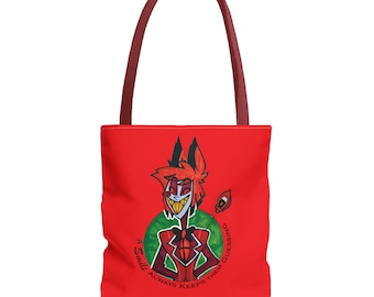 Alastor - A Smile Always Keeps them Guessing Tote Bag, Hazbin Hotel, Alastor, Alastor bag, Alastor Hazbin, Hazbin Alastor, Hazbin Bag