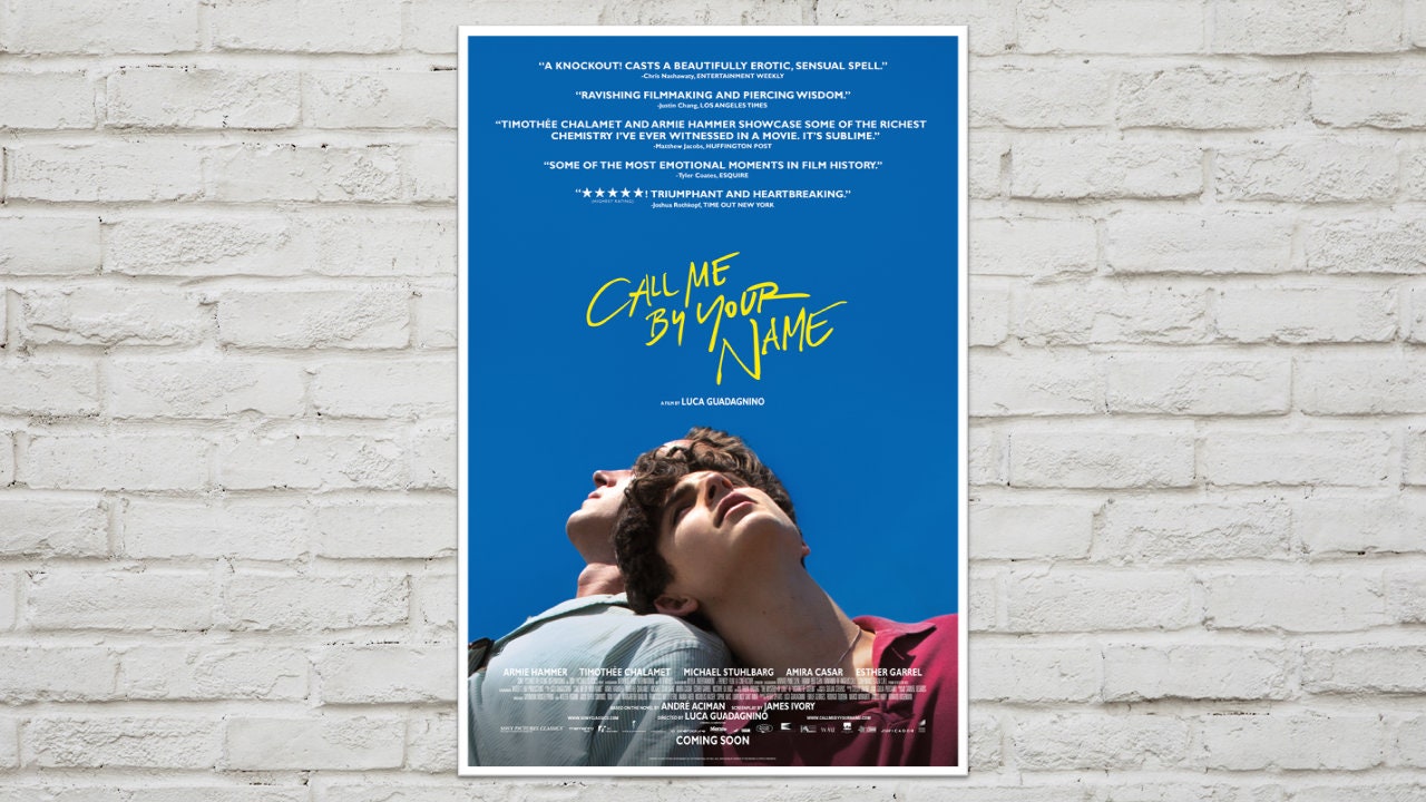 Call Me By Your Name Movie Film Poster Premium Professional Etsy Ireland
