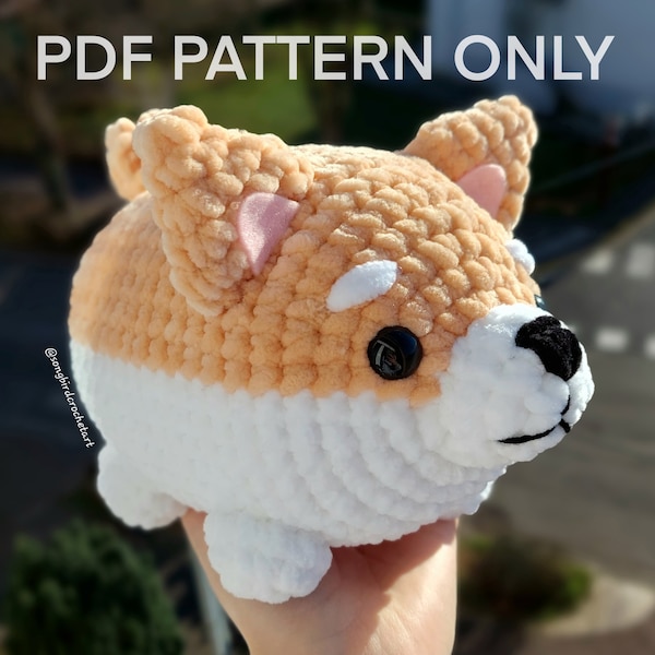 Digital PDF Pattern ONLY Potato Shiba Crochet Pattern